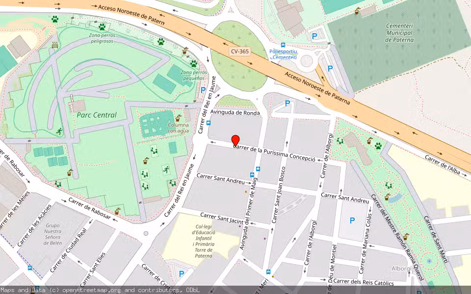 Mapa de Subasta Inmueble (Vivienda) en Paterna, Valencia/València