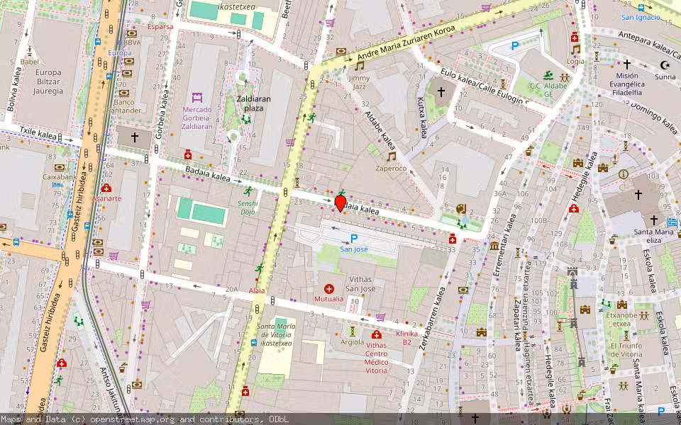 Mapa de Subasta Inmueble (Vivienda) en Vitoria Gasteiz, Araba/Álava