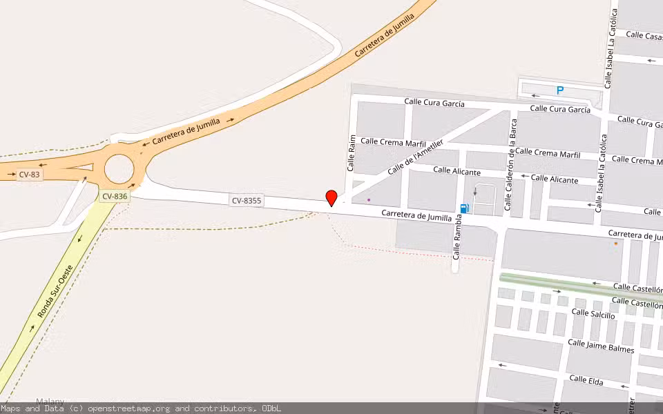 Mapa de Subasta Inmueble (Vivienda) en Pinoso, Alicante/Alacant