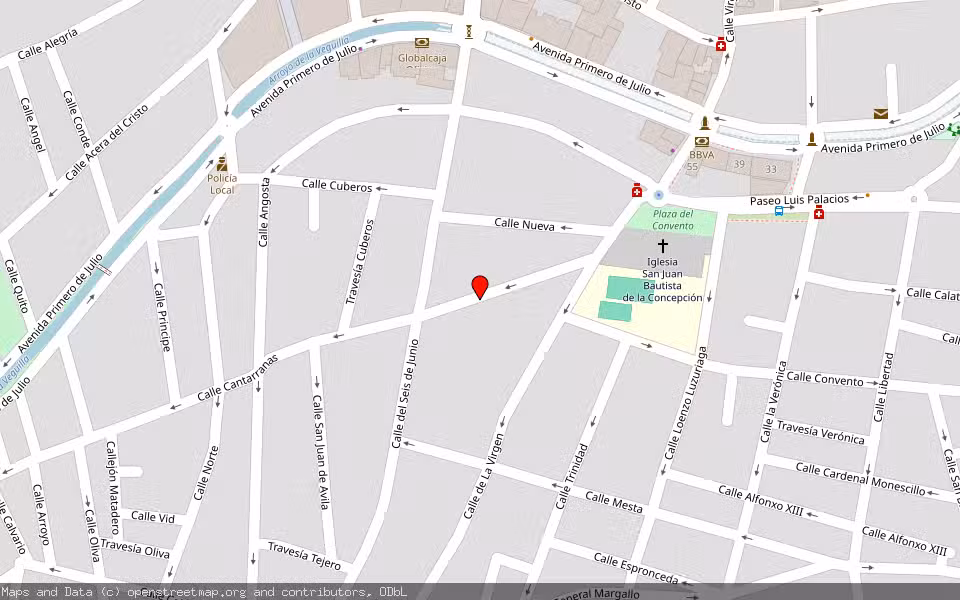 Mapa de Subasta Inmueble (Vivienda) en Valdepeñas, Ciudad Real