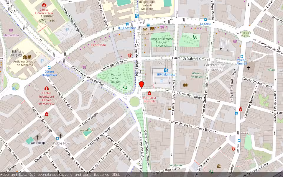 Mapa de Subasta Inmueble (Vivienda) en Manresa, Barcelona