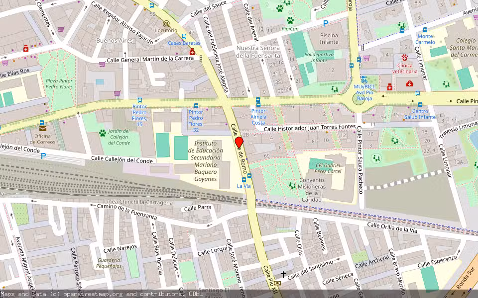 Mapa de Subasta Inmueble (Local comercial) en Murcia