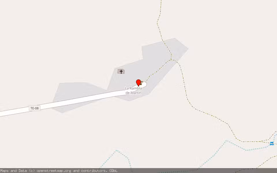Mapa de Subasta Inmueble (Finca rústica) en Paraje La Rambla De Martin / Municipio Martin Del Rio, Teruel