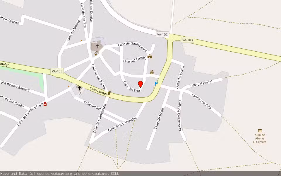 Mapa de Subasta Inmueble (Solar) en Valoria La Buena, Valladolid