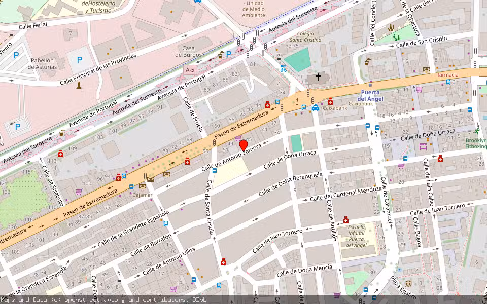 Mapa de Subasta Inmueble (Local comercial) en Madrid