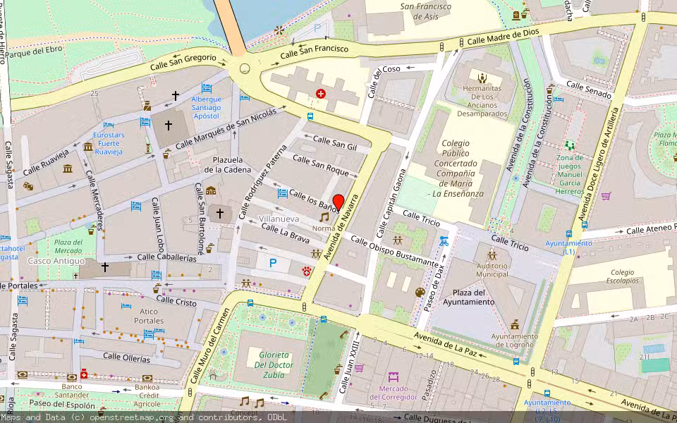 Mapa de Subasta Inmueble (Vivienda) en Logroño, La Rioja