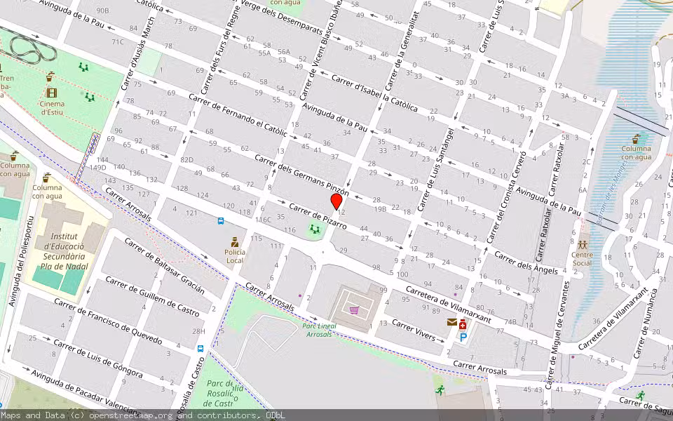 Mapa de Subasta Inmueble (Vivienda) en Ribarroja Del Turia, Valencia/València