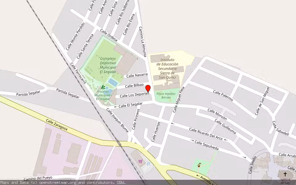 Mapa de Subasta Inmueble (Vivienda) en Binefar, Huesca