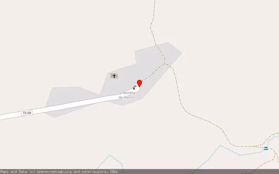 Mapa de Subasta Inmueble (Finca rústica) en Paraje La Rambla De Martin / Municipio Martin Del Rio, Teruel