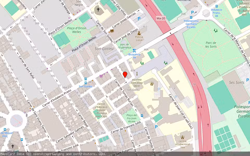 Mapa de Subasta Inmueble (Vivienda) en Palma, Illes Balears