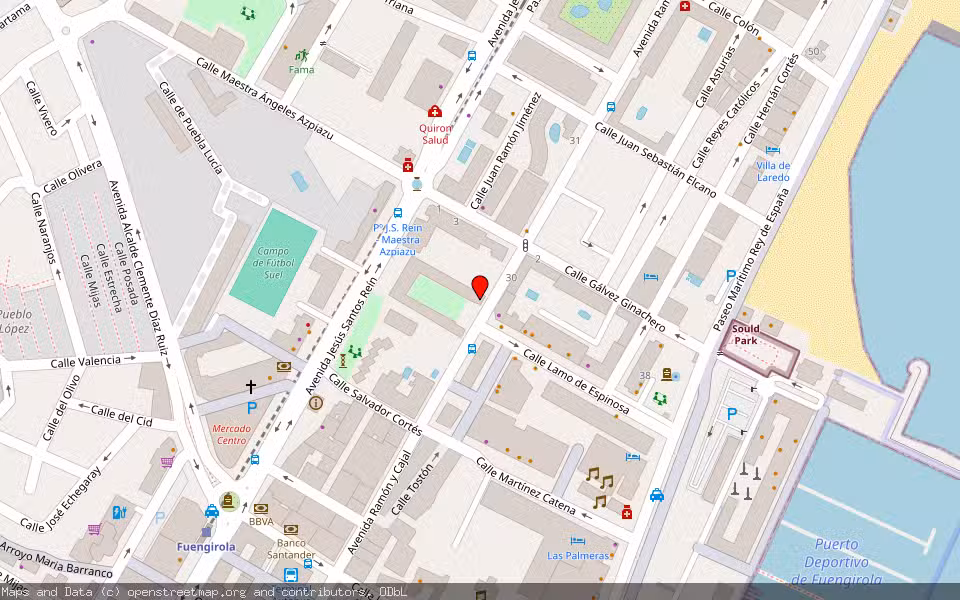 Mapa de Subasta Inmueble (Vivienda) en Fuengirola, Málaga