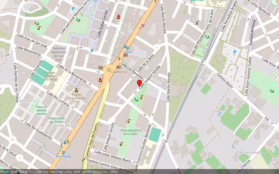 Mapa de Subasta Inmueble (Garaje) en Lorca, Murcia