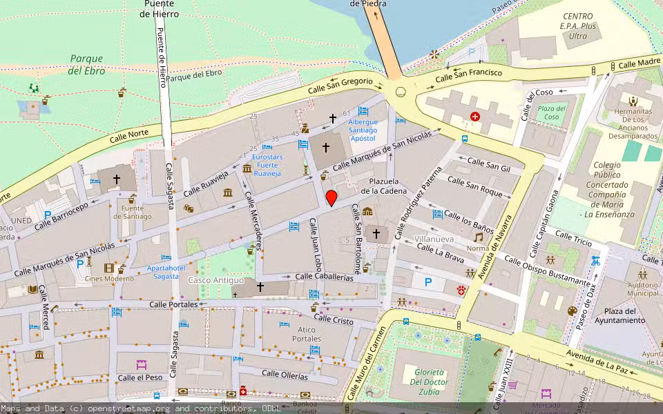 Mapa de Subasta Inmueble (Garaje) en Logroño, La Rioja