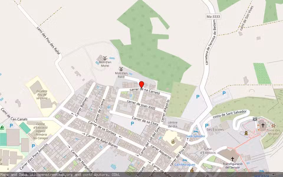Mapa de Subasta Inmueble (Vivienda) en Arta, Illes Balears