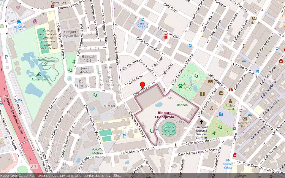 Mapa de Subasta Inmueble (Vivienda) en Fuengirola, Málaga