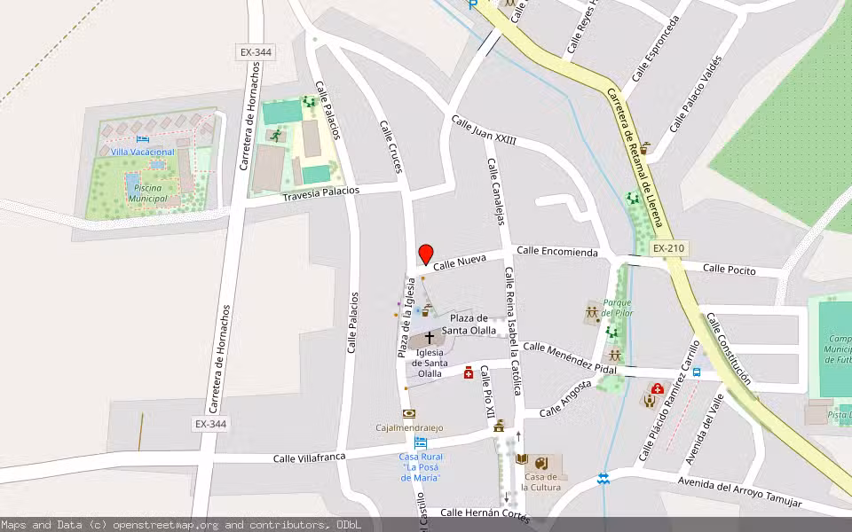 Mapa de Subasta Inmueble (Vivienda) en Puebla De La Reina, Badajoz