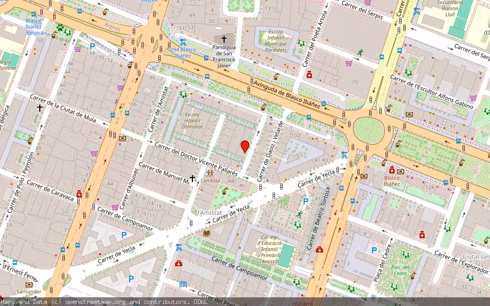 Mapa de Subasta Inmueble (Vivienda) en Valencia, Valencia/València