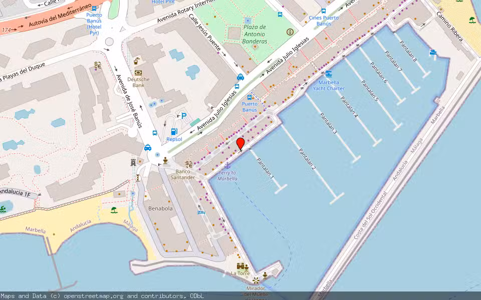 Mapa de Subasta Inmueble (Vivienda) en Marbella, Málaga