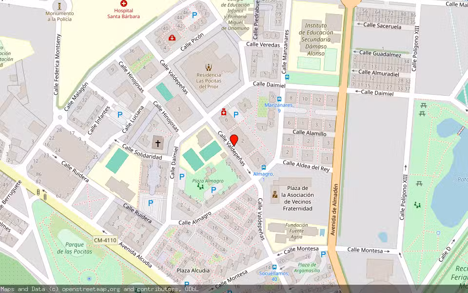 Mapa de Subasta Inmueble (Local comercial) en Puertollano, Ciudad Real
