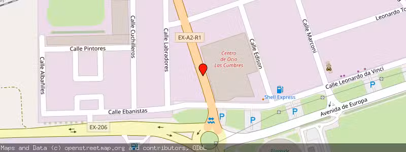 Mapa de Subasta de Inmueble (Local comercial) en Don Benito, Badajoz 