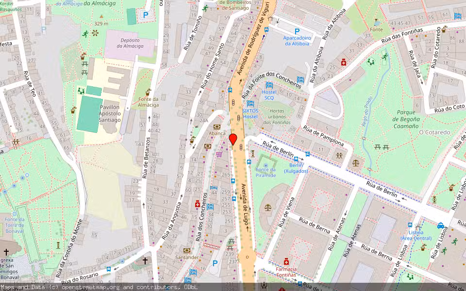 Mapa de Subasta Inmueble (Garaje) en Lugo