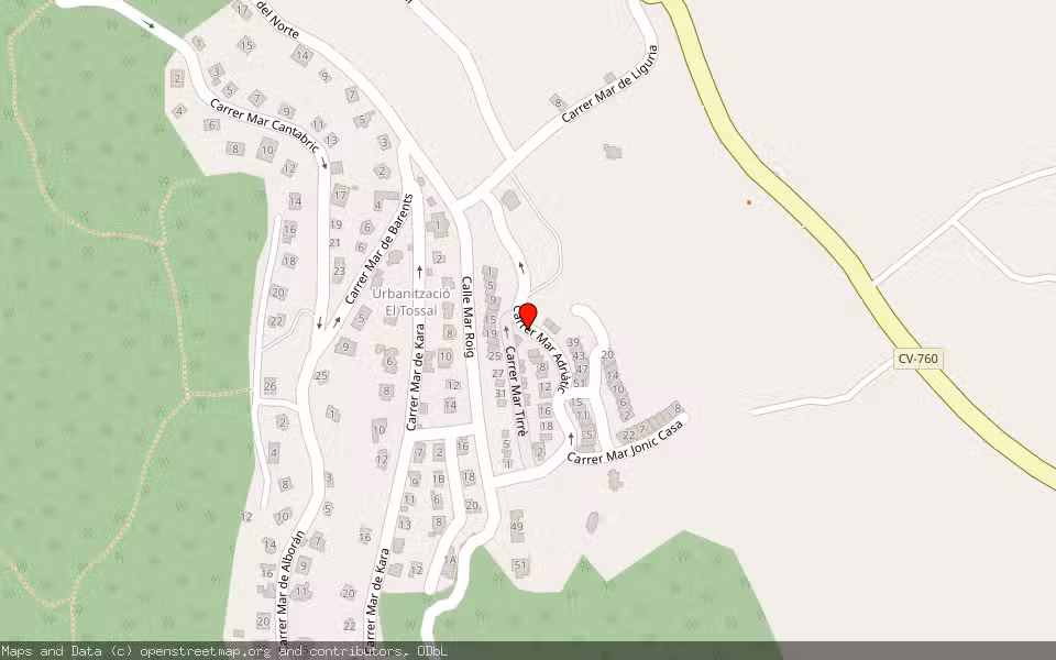 Mapa de Subasta Inmueble (Vivienda) en Nucia, Alicante/Alacant