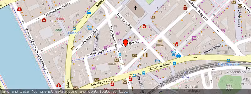 Mapa de Subasta de Inmueble (Otros) en Donostia, Guipúzcoa (Gipuzkoa) 