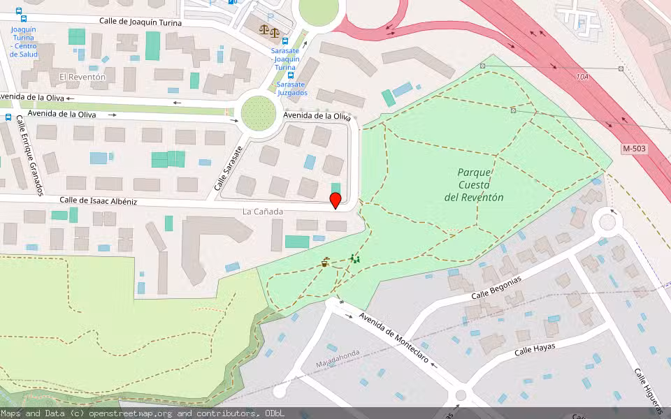 Mapa de Subasta Inmueble (Garaje) en Majadahonda, Madrid