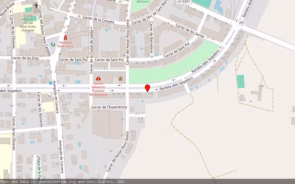 Mapa de Subasta Inmueble (Vivienda) en Guissona, Lleida