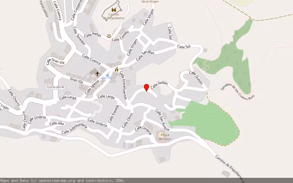 Mapa de Subasta Inmueble (Vivienda) en Enguidanos, Cuenca