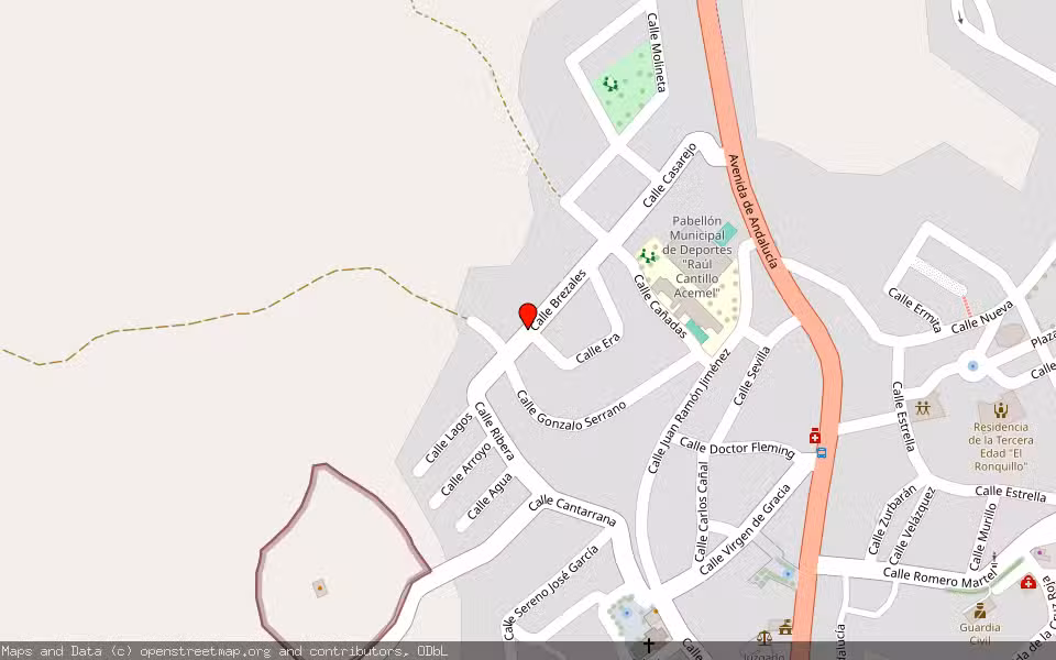 Mapa de Subasta Inmueble (Finca rústica) en El Ronquillo, Sevilla