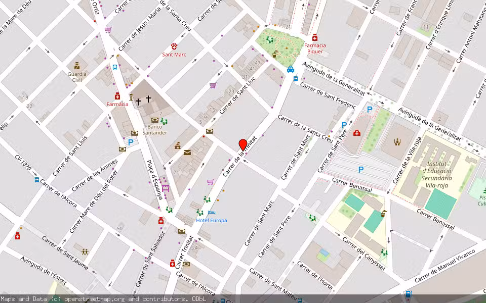 Mapa de Subasta Inmueble (Vivienda) en Almassora, Castellón/Castelló