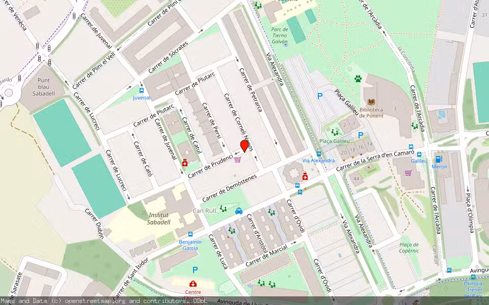 Mapa de Subasta Inmueble (Vivienda) en Sabadell, Barcelona