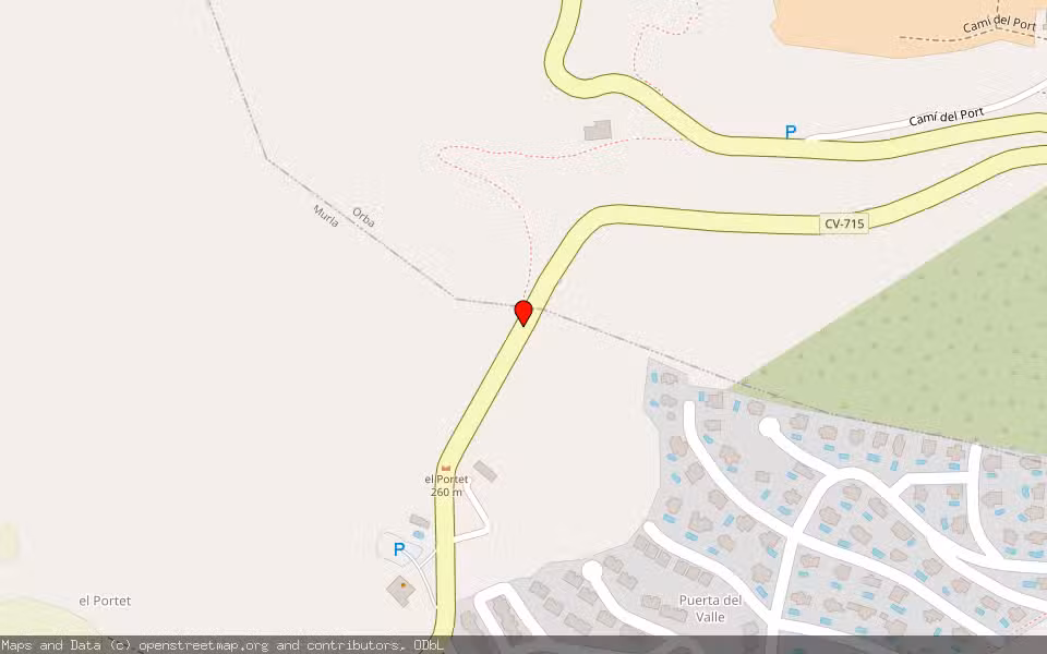 Mapa de Subasta Inmueble (Solar) en Murla, Alicante/Alacant
