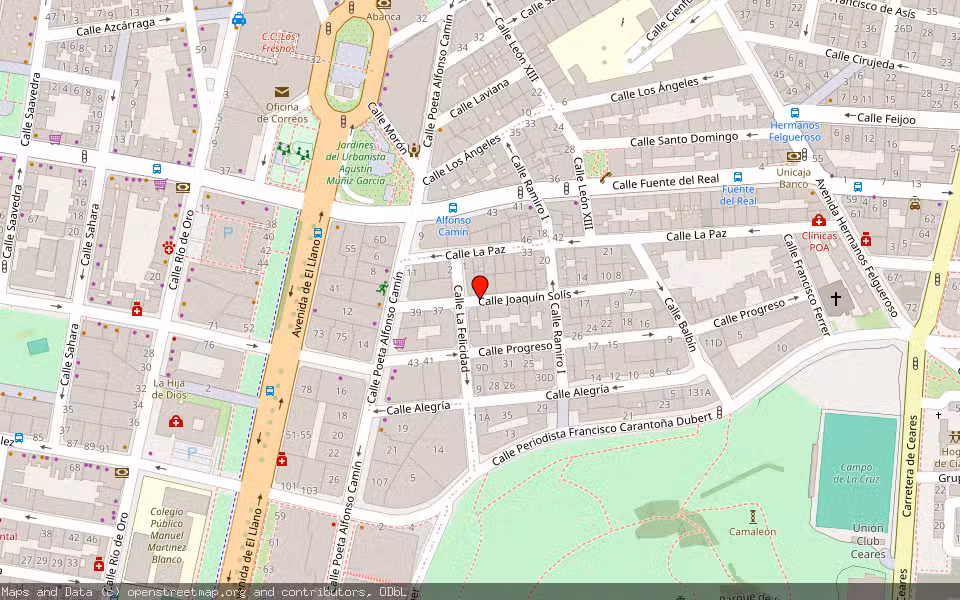 Mapa de Subasta Inmueble (Vivienda) en Gijón, Asturias