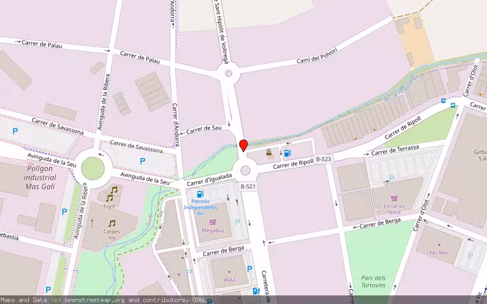 Mapa de Subasta Inmueble (Local comercial) en Gurb, Barcelona