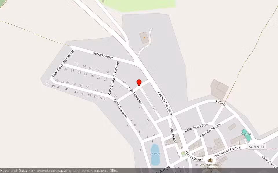 Mapa de Subasta Inmueble (Garaje) en Grajera, Segovia