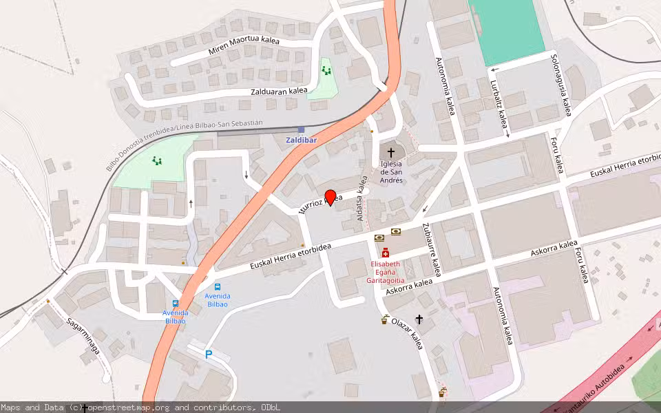 Mapa de Subasta Inmueble (Trastero) en Zaldibar, Bizkaia