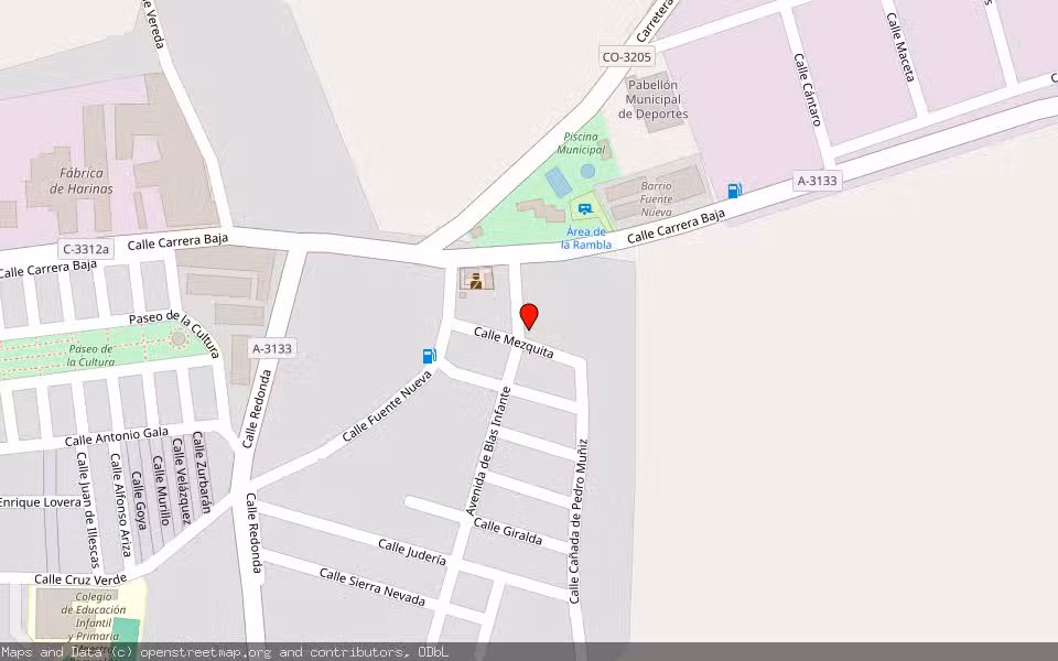 Mapa de Subasta Inmueble (Vivienda) en Cordoba, Córdoba