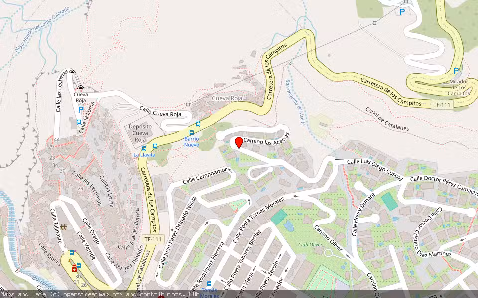 Mapa de Subasta Inmueble (Vivienda) en Santa Cruz De Tenerife
