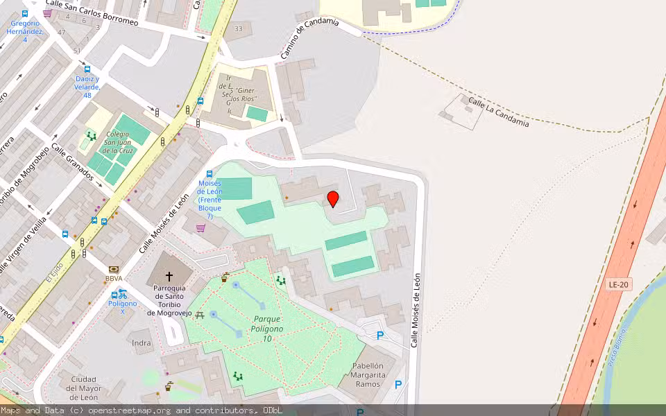 Mapa de Subasta Inmueble (Vivienda) en Leon, León