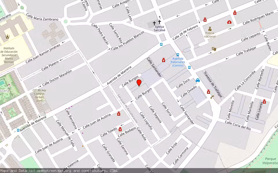 Mapa de Subasta Inmueble (Vivienda) en San Juan De Aznalfarache, Sevilla