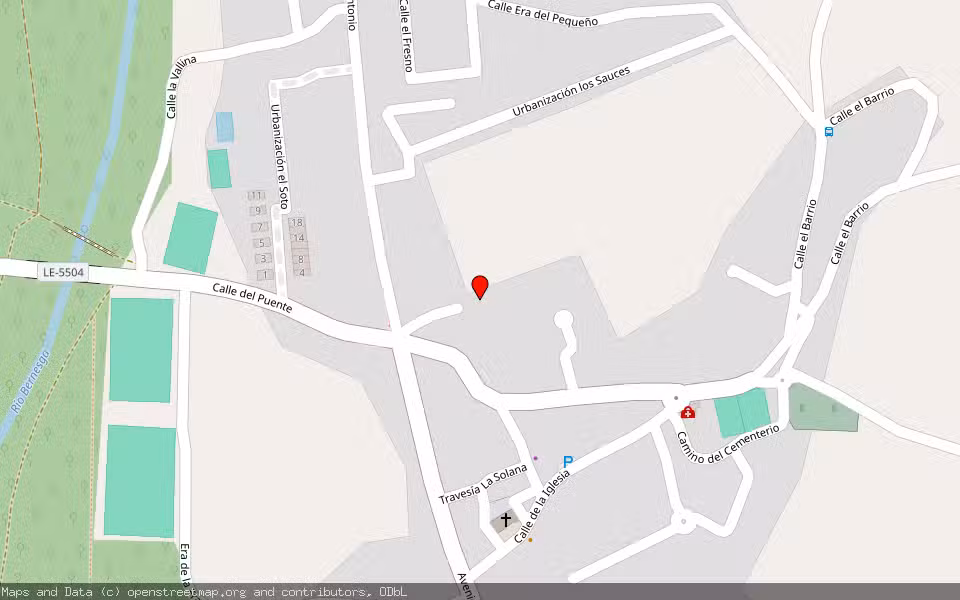 Mapa de Subasta Inmueble (Solar) en Carbajal De La Legua, León