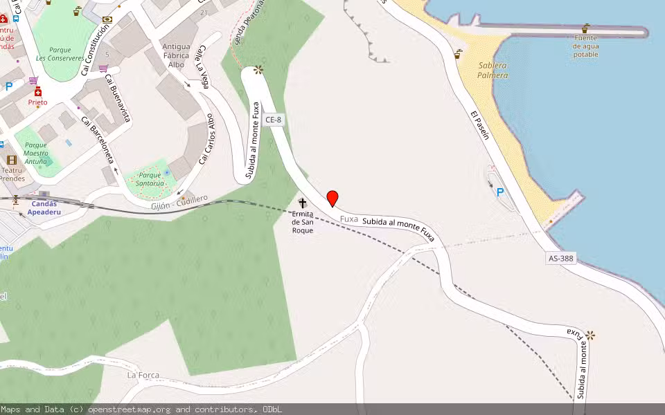 Mapa de Subasta Inmueble (Finca rústica) en Candas, Asturias