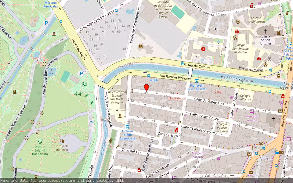 Mapa de Subasta Inmueble (Vivienda) en Zaragoza