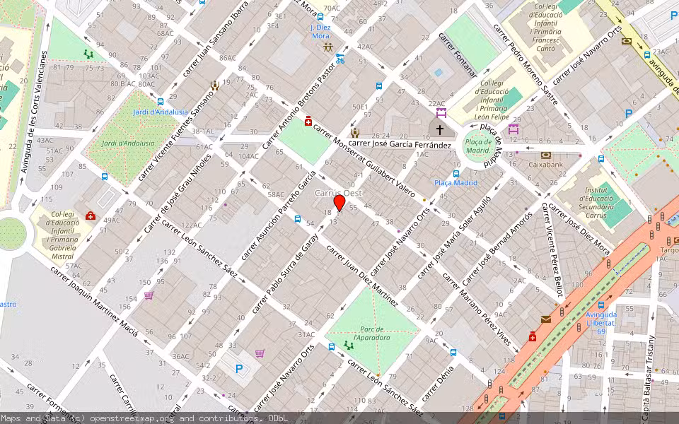 Mapa de Subasta Inmueble (Vivienda) en Elche, Alicante/Alacant