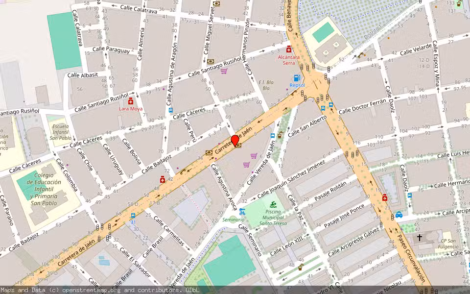 Mapa de Subasta Inmueble (Vivienda) en Albacete