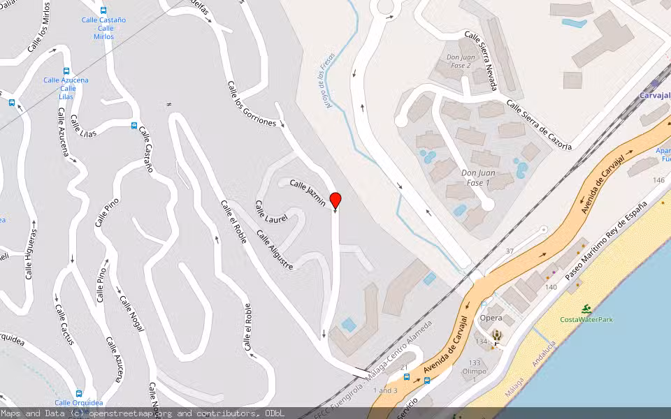 Mapa de Subasta Inmueble (Vivienda) en Fuengirola, Málaga