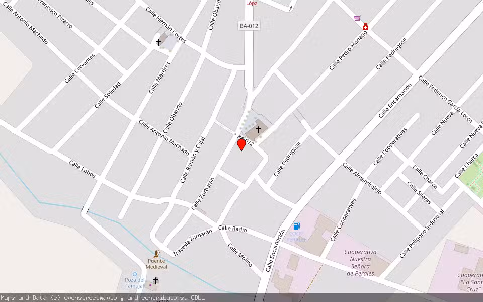 Mapa de Subasta Inmueble (Vivienda) en Arroyo De San Serván, Badajoz