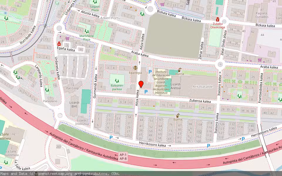 Mapa de Subasta Inmueble (Vivienda) en Zarautz, Gipuzkoa